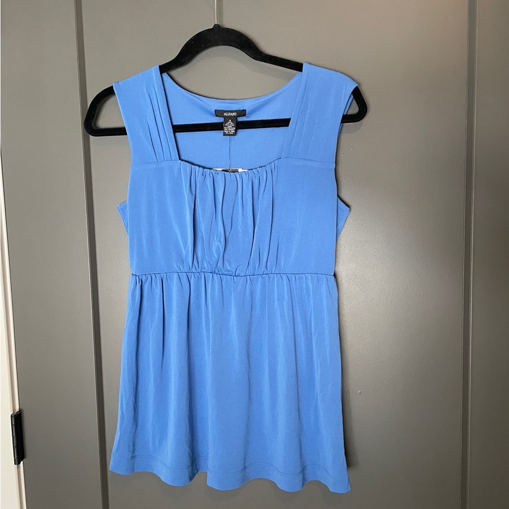 NWT Alfani Blue blouse
